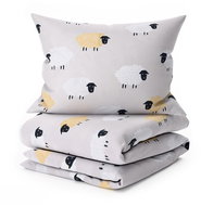 TEXTILOMANIA Sheep Dream microfiber bed linen, grey - Bed Linen