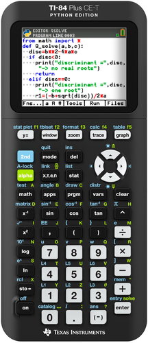 TEXAS INSTRUMENTS TI-84 PLUS CE-T Python Edition FC - Calculator - Main image