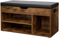 TEXTILOMANIE Taylor Shoe rack with bench brown - Shoe Rack