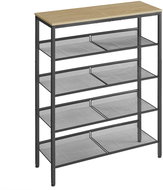 TEXTILOMANIE Taylor Sonoma Botník, kovový, 4 police, 93 × 75 cm - Botník