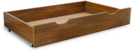 TEXTILOMANIE Úložný box pod postel 98 cm, dub - Úložný box