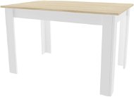 Jedálenský stôl TEXTILOMANIE Mado 120 × 80 cm dub sonoma biely - Jídelní stůl