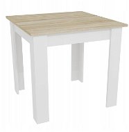 Jídelní stůl TEXTILOMANIE Mado 80 × 80 cm dub sonoma bílý - Jídelní stůl