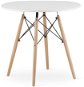 Jedálenský stôl TEXTILOMANIE Oslo 100 × 100 cm biely - Jídelní stůl