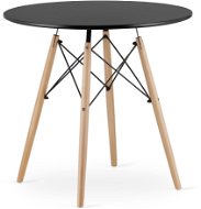 Jedálenský stôl TEXTILOMANIE Oslo 80 × 80 cm čierny - Jídelní stůl