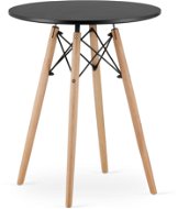 Jedálenský stôl TEXTILOMANIE Oslo 60 × 60 cm čierny - Jídelní stůl