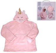 Textilomanie Baby blanket with sleeves and hood Hoodie Unicorn, pink - Blanket