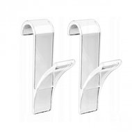 TEXTILOMANIE Seza Set of 2 hooks for bathroom radiator, transparent - Bathroom Hook