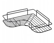 TEXTILOMANIE Neo Corner bathroom shelf without drilling, black - Bathroom Shelf