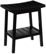 TEXTILOMANIA Green Harmony Bamboo stool black - Stool