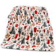Textilomanie Mikroplyšová deka FESTIVE MAGIC bílá 200 × 220 cm - Blanket