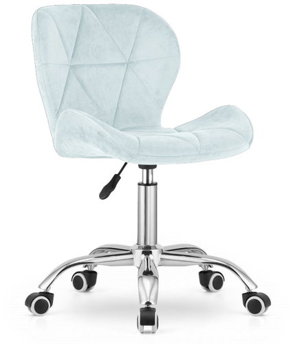 Textilomanie Office chair Avola Velvet, light blue - Office Chair - Main image
