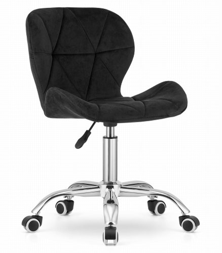 Textilomanie Office chair Avola Velvet, black - Office Chair - Main image