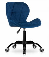 TEXTILOMANIA NOTO VELVET, tmavě modrá  - Office Chair