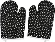 Textilomanie set of black potholders with magnet, stars - Oven Mitt