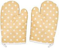 Textilomanie set of cream potholders with magnet, polka dots - Oven Mitt