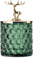Textilomanie Deer green tall glass jewelry box - Jewellery Box