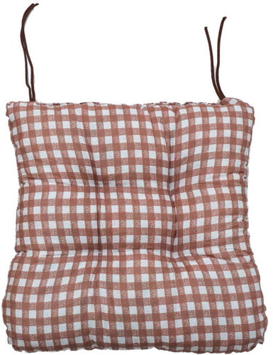 TEXTILOMANIE Soft cube seat cushion brown - Pillow Seat - Main image