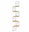 Wall corner shelf 5 shelves, 127 × 20 cm sonoma