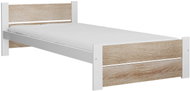 Textilomanie Ikaros Double 90 × 200 cm, bílá/dub - Bed