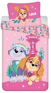 TEXTILOMANIE Dětské povlečení z mikrovlákna PAW PATROL Skye & Everest růžové 140 × 200 cm - Dětské povlečení