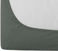 TEXTILOMANIE Jersey dark green 90 × 200 cm - Bedsheet
