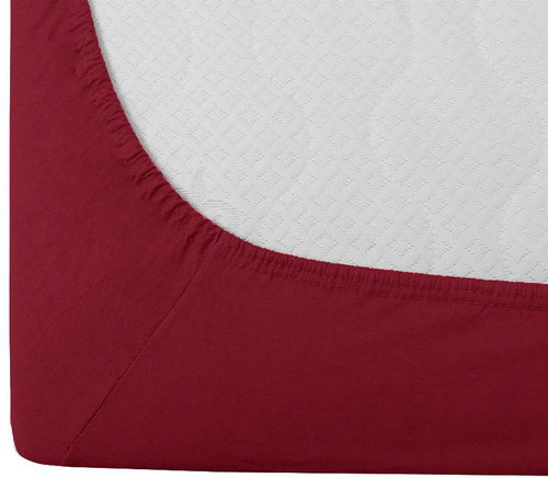 TEXTILOMANIE Jersey vínové 180 × 200 cm - Bedsheet - Main image