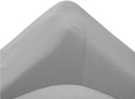 TEXTILOMANIE Crib Jersey light grey 70 × 140 cm - Bedsheet