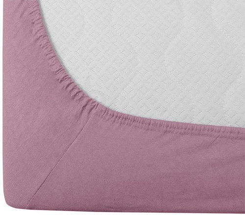 TEXTILOMANIE Crib Jersey pink 70 × 140 cm - Bedsheet - Main image