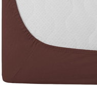 TEXTILOMANIE Jersey EXCLUSIVE dark brown 160 × 200 cm - Bedsheet