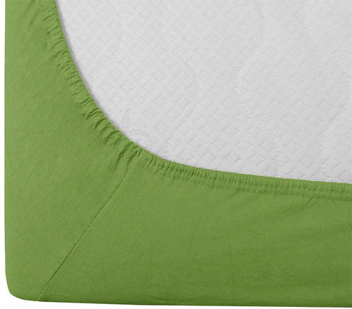 TEXTILOMANIE Jersey EXCLUSIVE green 180 × 200 cm - Bedsheet - Main image