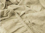 TEXTILOMANIE Terry sheet 90 × 200 cm, cream - Bedsheet