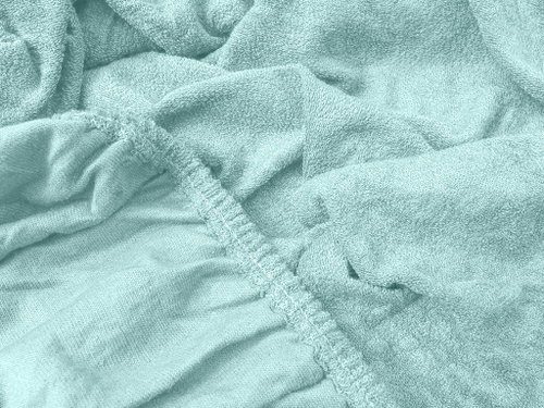 TEXTILOMANIE Terry sheet 90 × 200 cm, mint - Bedsheet - Main image