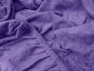 TEXTILOMANIE Terry sheet Exclusive dark purple 200 × 220 cm - Bedsheet