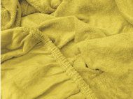 TEXTILOMANIE Terry sheet Exclusive yellow 90 × 200 cm - Bedsheet