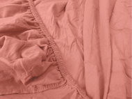 TEXTILOMANIE Jersey bed sheet old pink 90 × 200 cm - Bedsheet