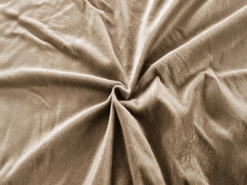 TEXTILOMANIE Sheet Nolvia microfleece 160 × 200 cm beige - Bedsheet - Main image