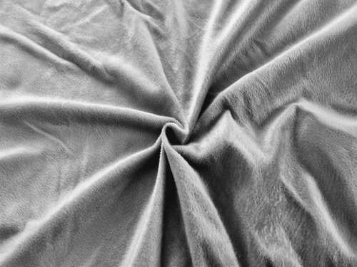 TEXTILOMANIE Sheet microfleece Nolvia 90 × 200 cm light grey - Bedsheet - Main image