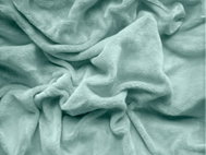 TEXTILOMANIE Soft microfleece sheet 90 × 200 cm mint - Bedsheet