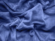 TEXTILOMANIE Sheet microfleece Soft 90 × 200 cm blue - Bedsheet