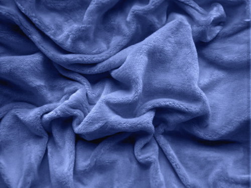TEXTILOMANIE Sheet microfleece Soft 90 × 200 cm blue - Bedsheet - Main image