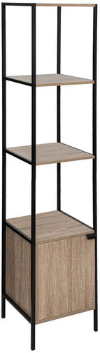 TEXTILOMANIE Alia Shelf with cabinet and shelves, decor oak - Shelving Unit - Main image
