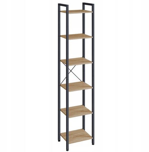 TEXTILOMANIA Shelf Taylor Sonoma 6 shelves, 187 × 40 cm - Shelving Unit - Main image