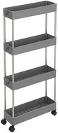 TEXTILOMANIE Balda multifunctional shelf on wheels grey - Shelving Unit