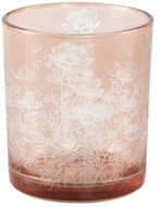 TEXTILOMANIA Pink glass candle holder Cenar Pink - Candlestick