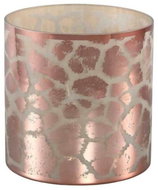 TEXTILOMANIA Pink glass candle holder Desiree Giraffe - Candlestick