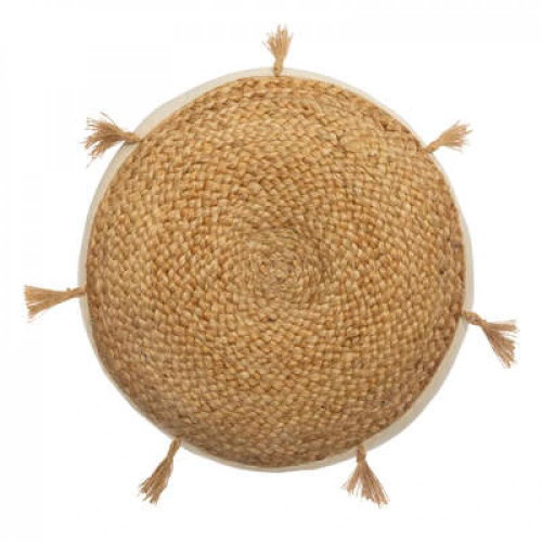 TEXTILOMANIA Natural jute cushion for sitting on the floor RITUAL - Pillow Seat - Main image