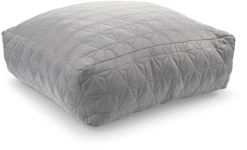 TEXTILOMANIE Floor cushion LEWIS 60 × 60 cm, grey - Pillow Seat - Main image