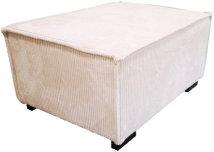 TEXTILOMANIE SMART stool, cream - Ottoman - Main image