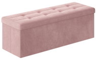 TEXTILOMANIE Taburette with storage OTTOMAN 110 × 38 cm, pink - Ottoman
